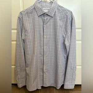 NWOT Ministry Of Supply Aero Zero Men’s Dress Shirt Size M Slim Blue Red